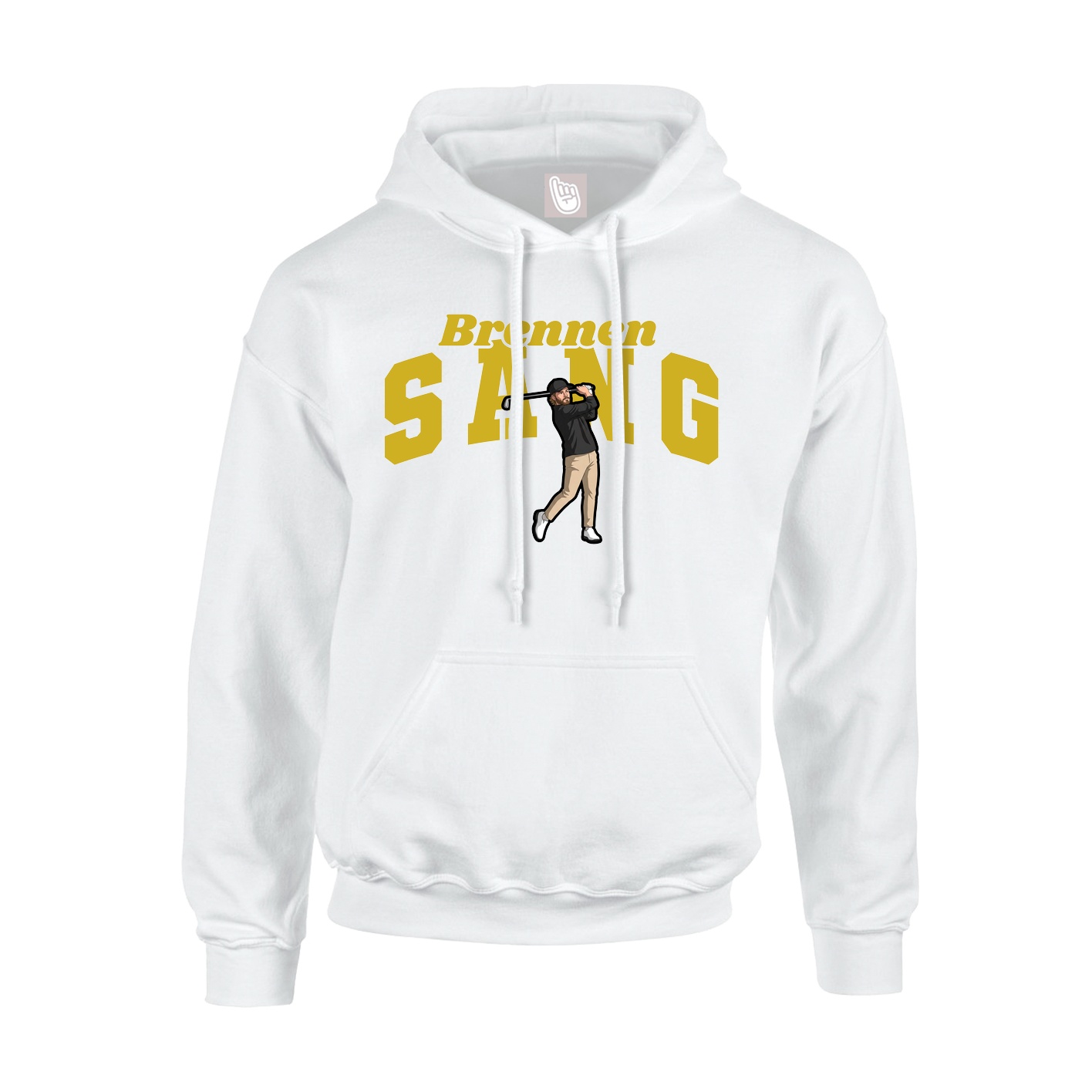 Youth Hoodie — Signature Arch in White