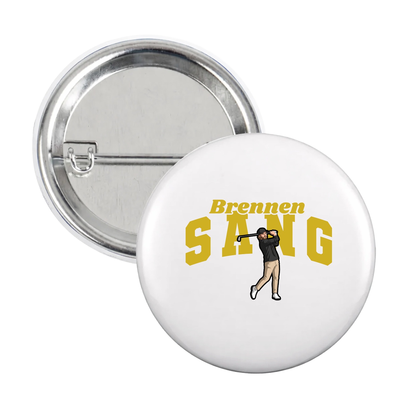 Game Day Button — Signature Arch in White