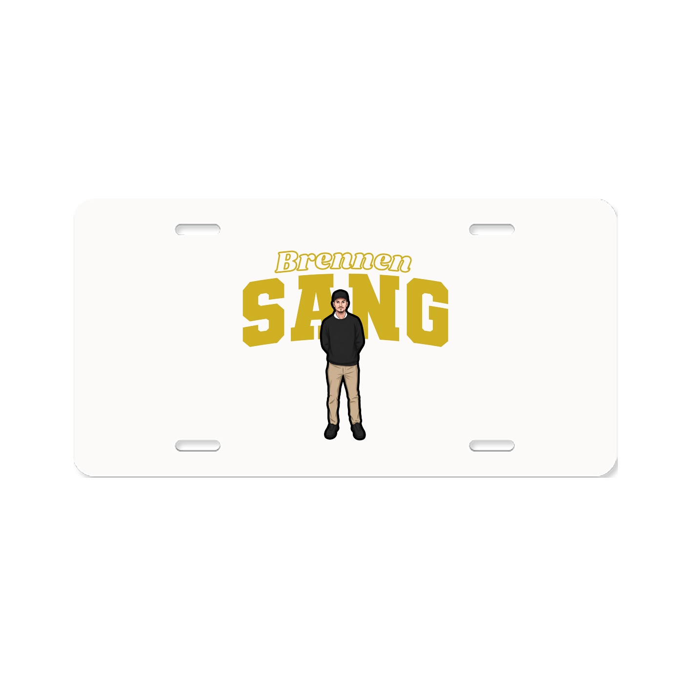 License Plate — Name Arch in Classic