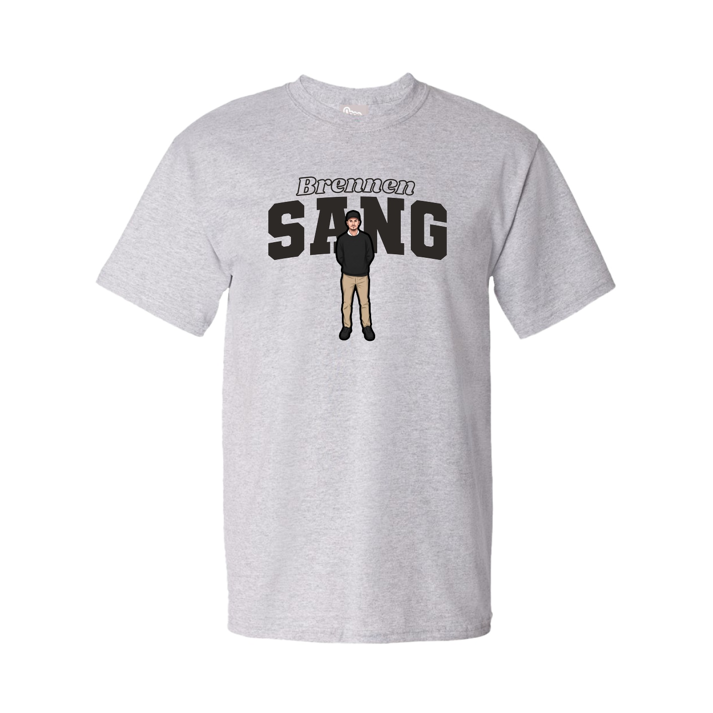 Tee — Name Arch in Grey