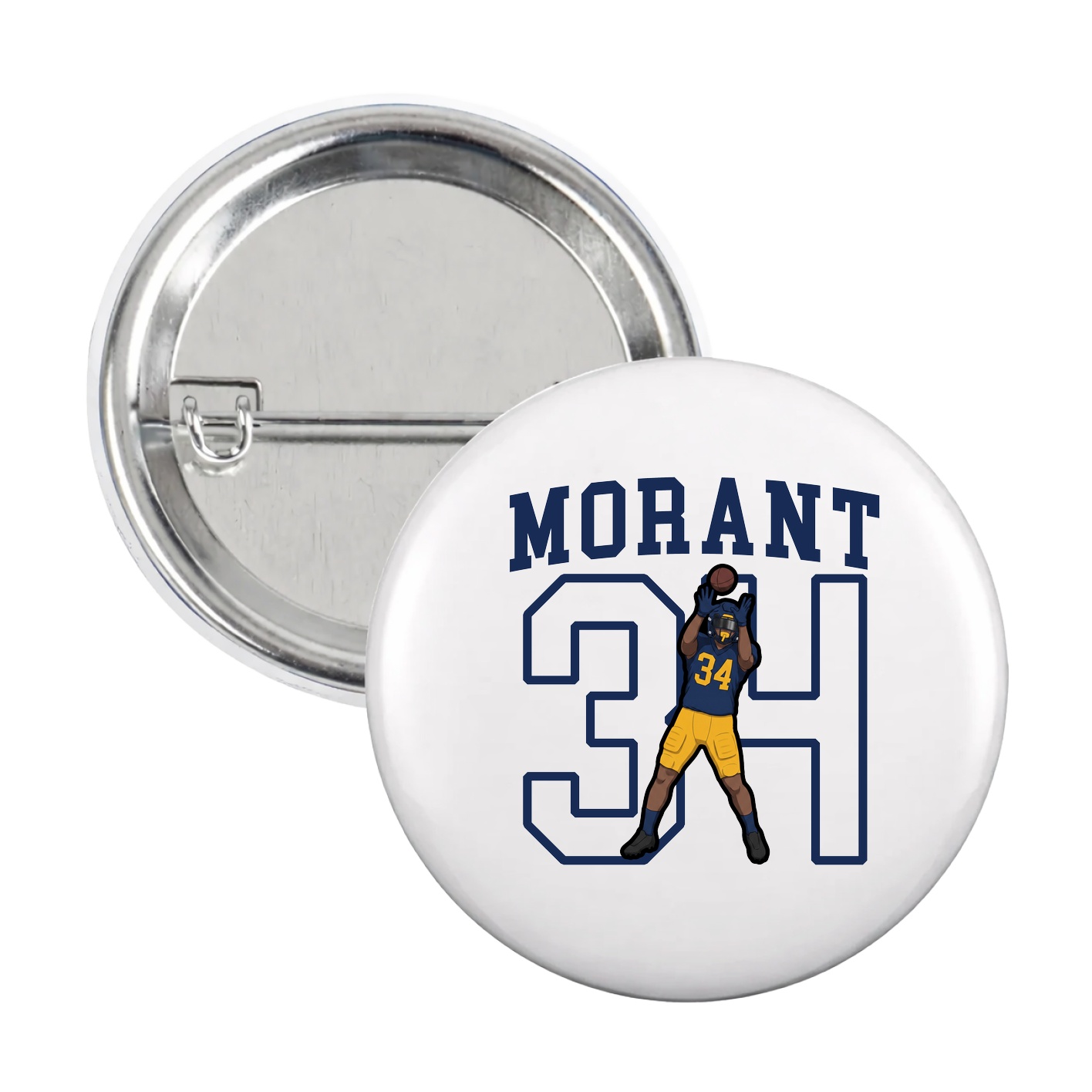 Game Day Button — Shirsey in White