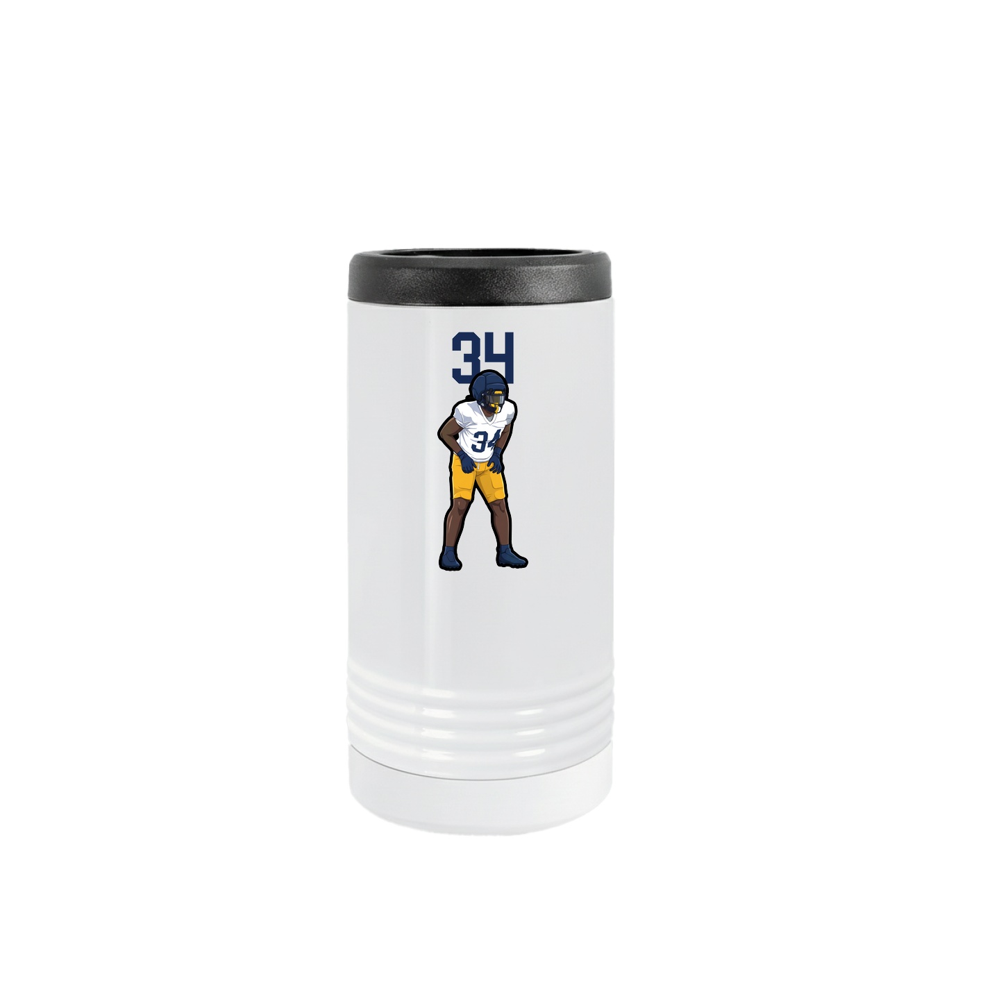 Slim Beverage Holder — Number Top in White