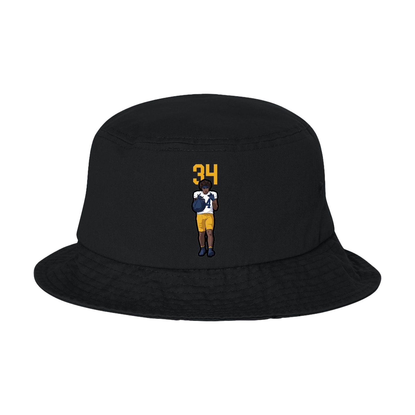 Bucket Cap — Number Top in Black