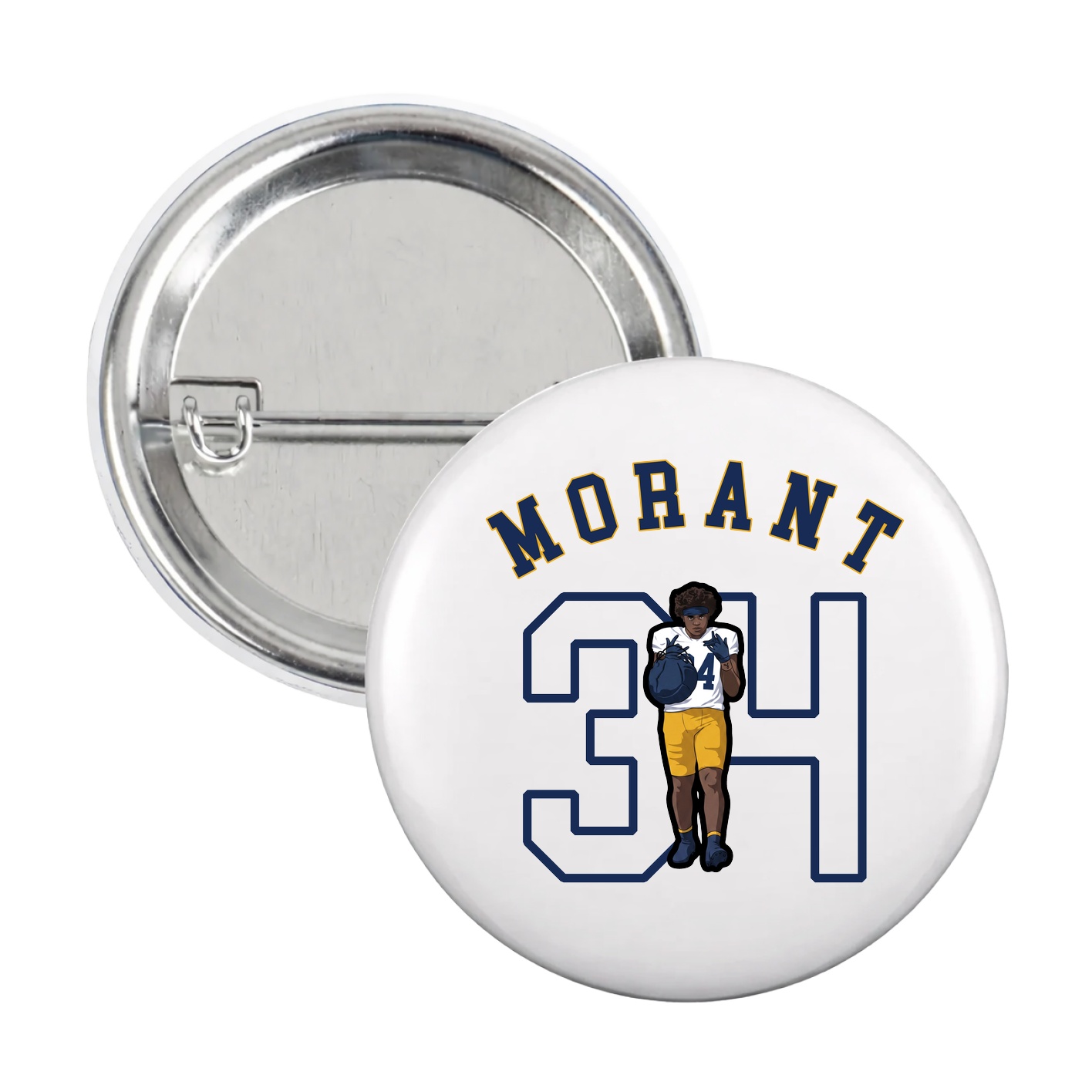 Game Day Button — Shirsey Arch in White