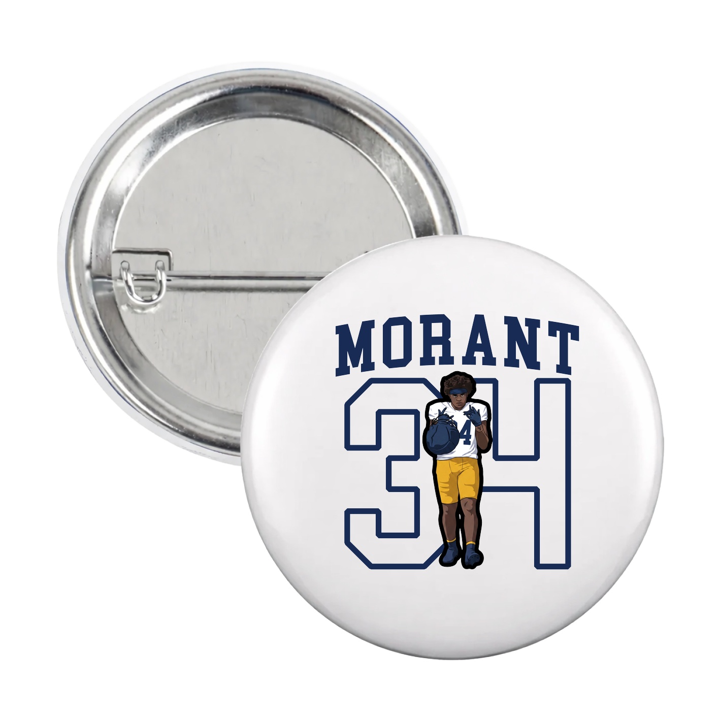 Game Day Button — Shirsey in White