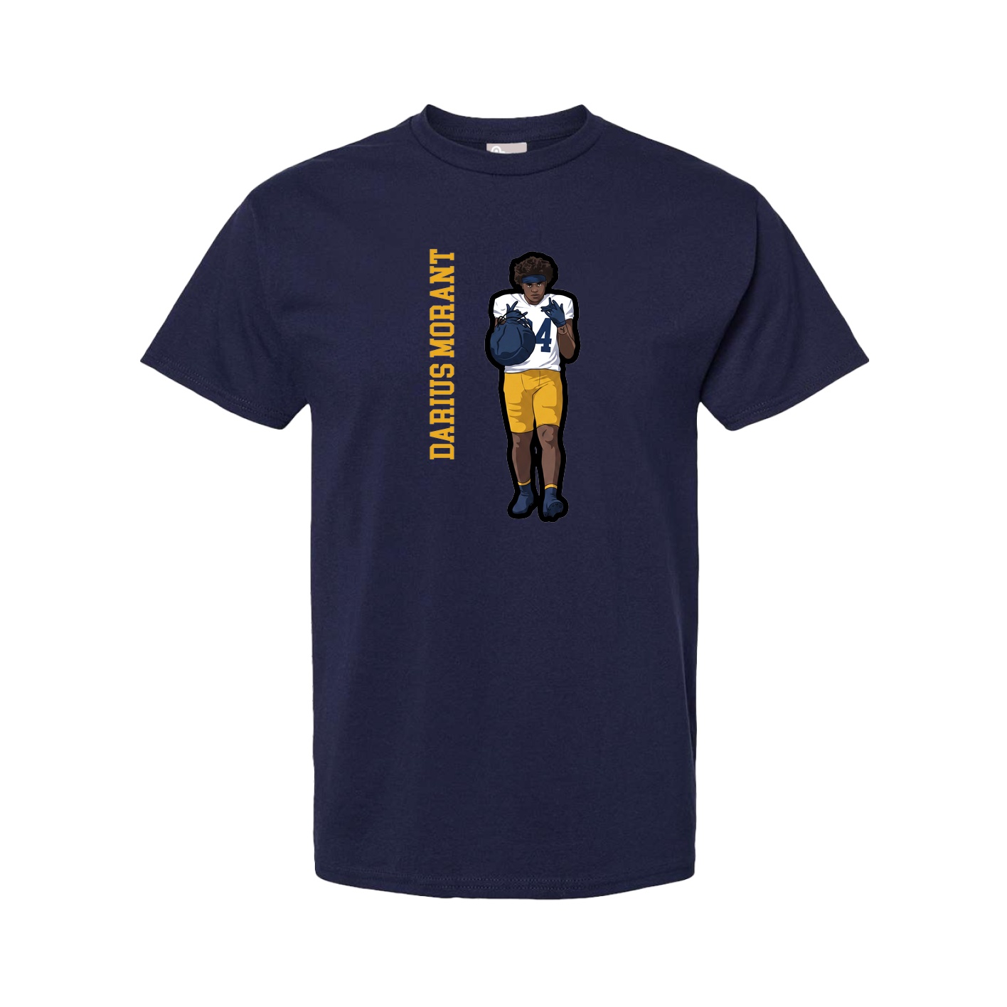 Tee — Name Vertical in Navy