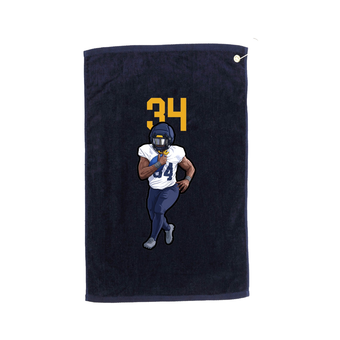 Golf Towel — Number Top in Navy