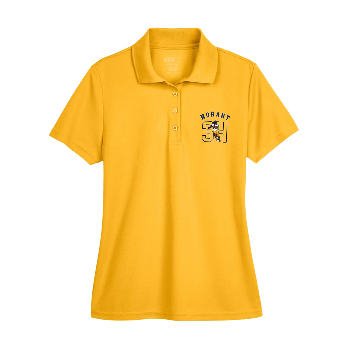 Womens Performance Polo — Shirsey Arch in Gold