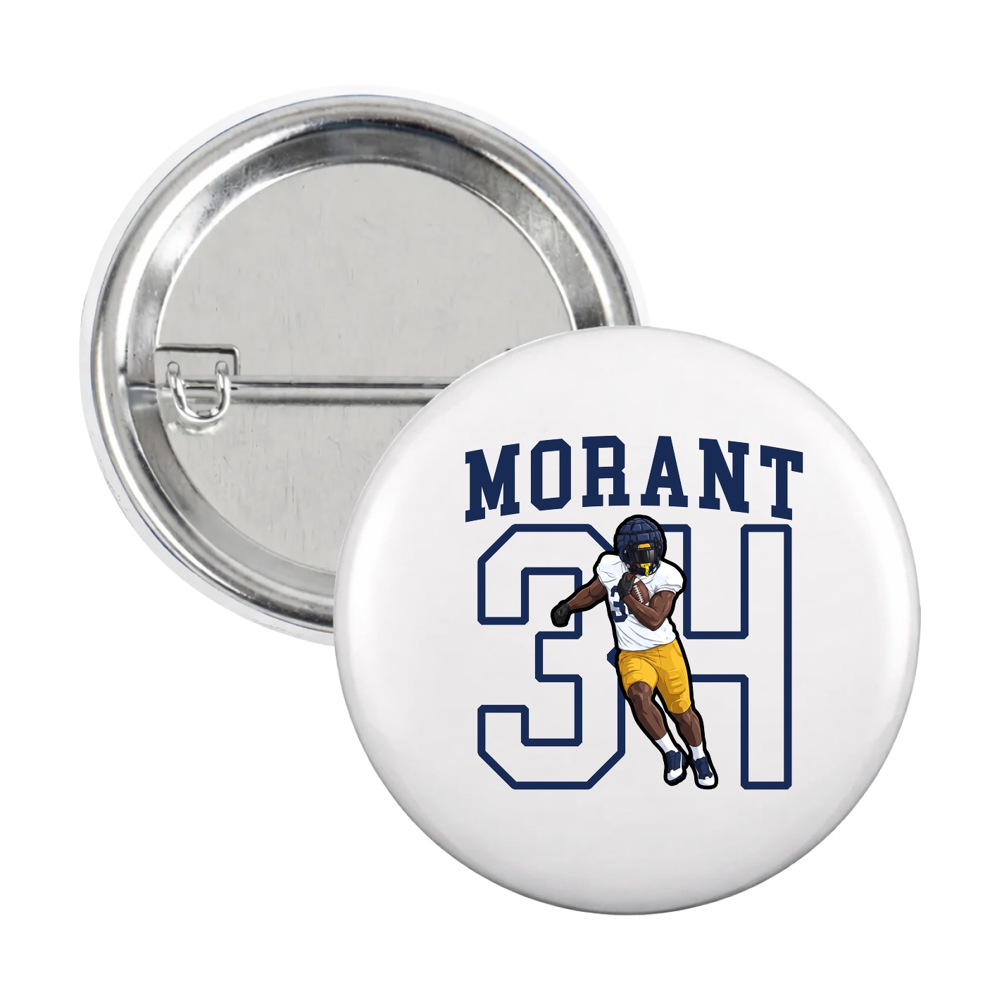 Game Day Button — Shirsey in White