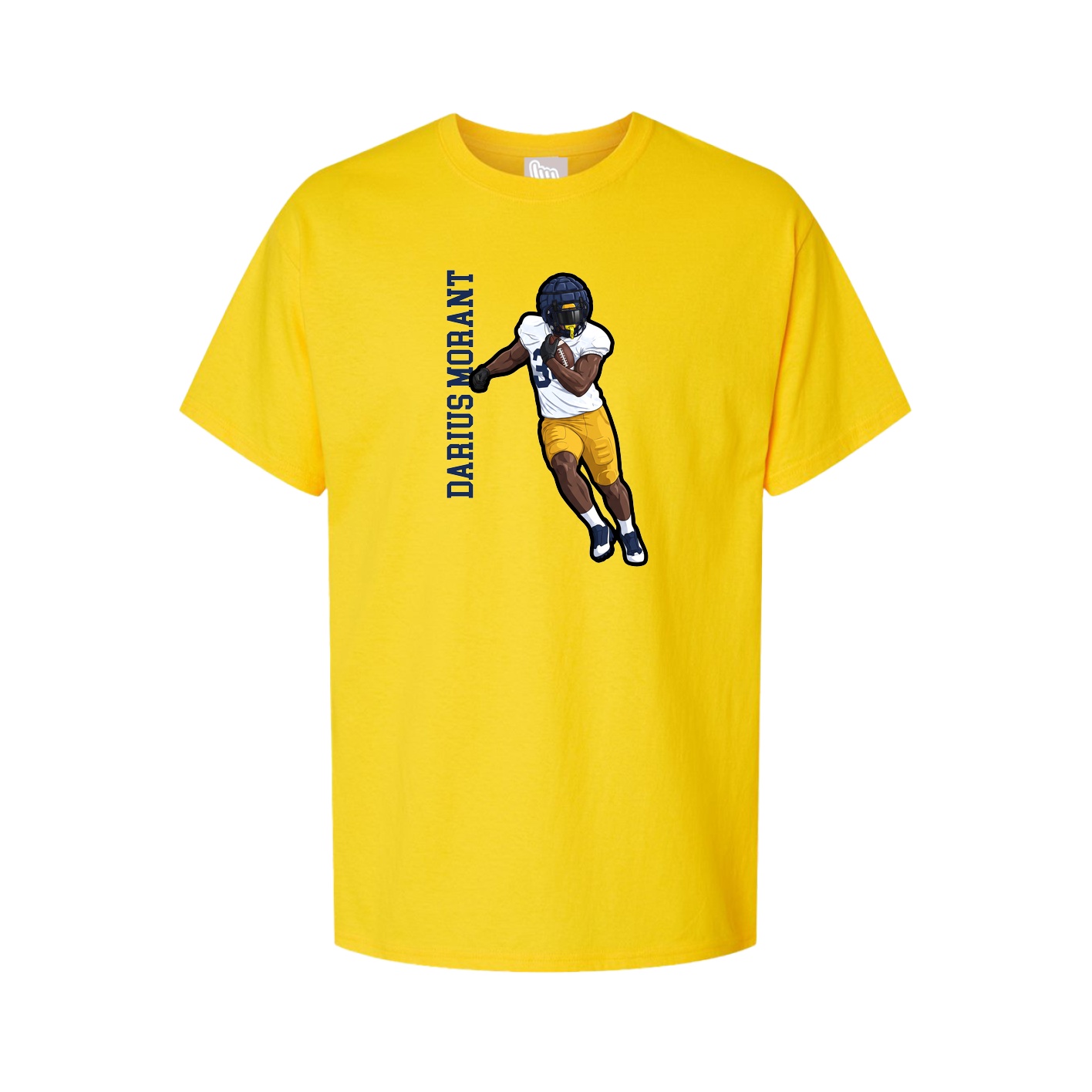 Youth Tee — Name Vertical in Gold