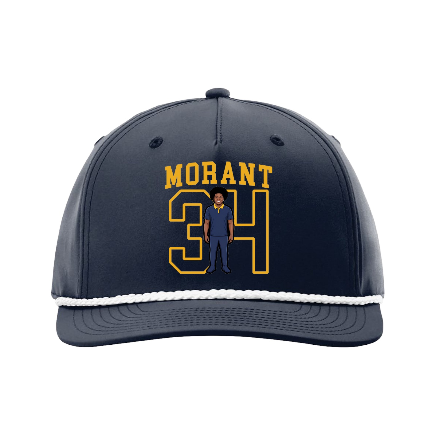 Five-Panel Classic Rope Cap — Shirsey in Navy