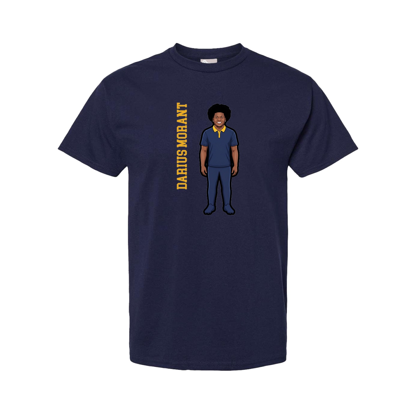 Youth Tee — Name Vertical in Navy