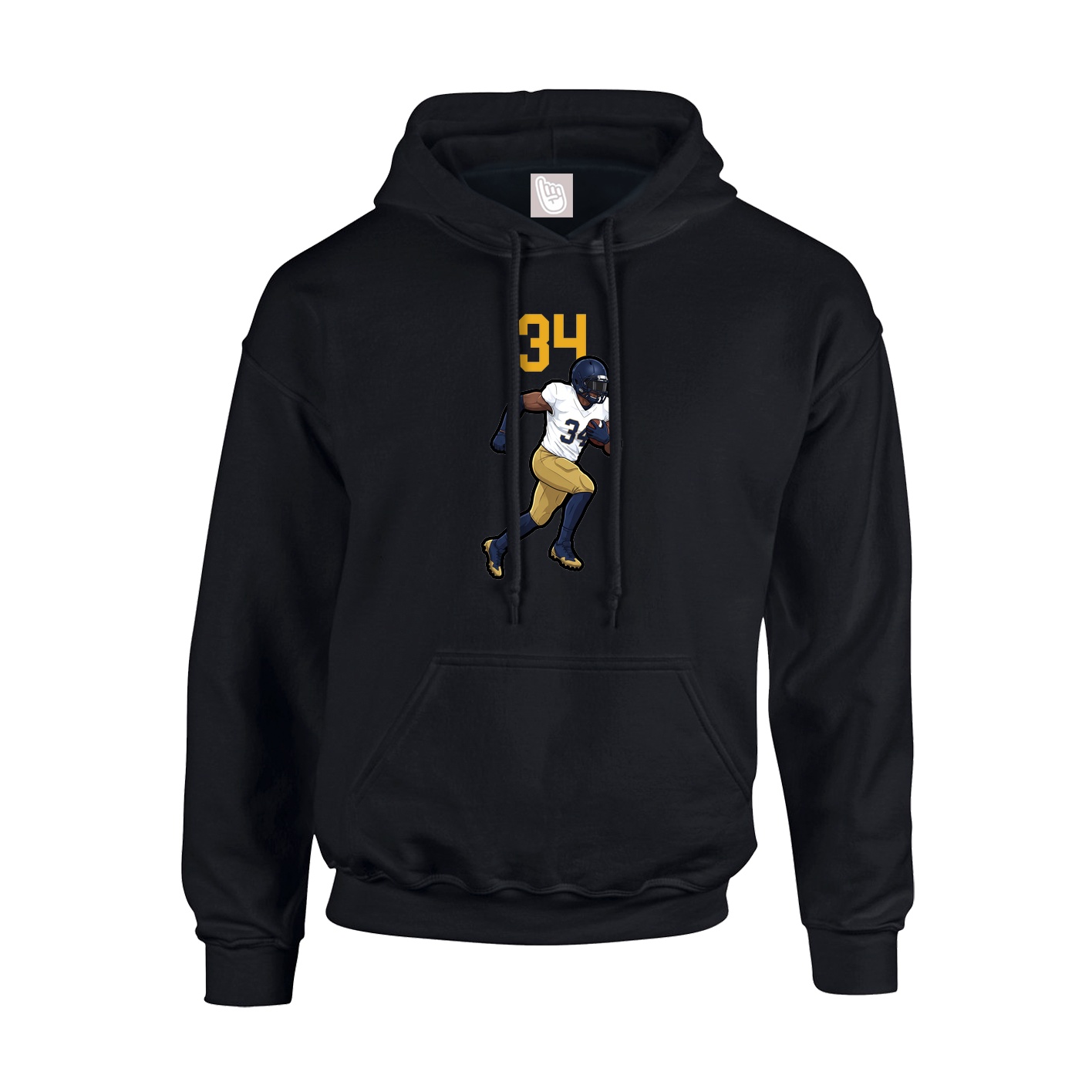 Hoodie — Number Top in Black