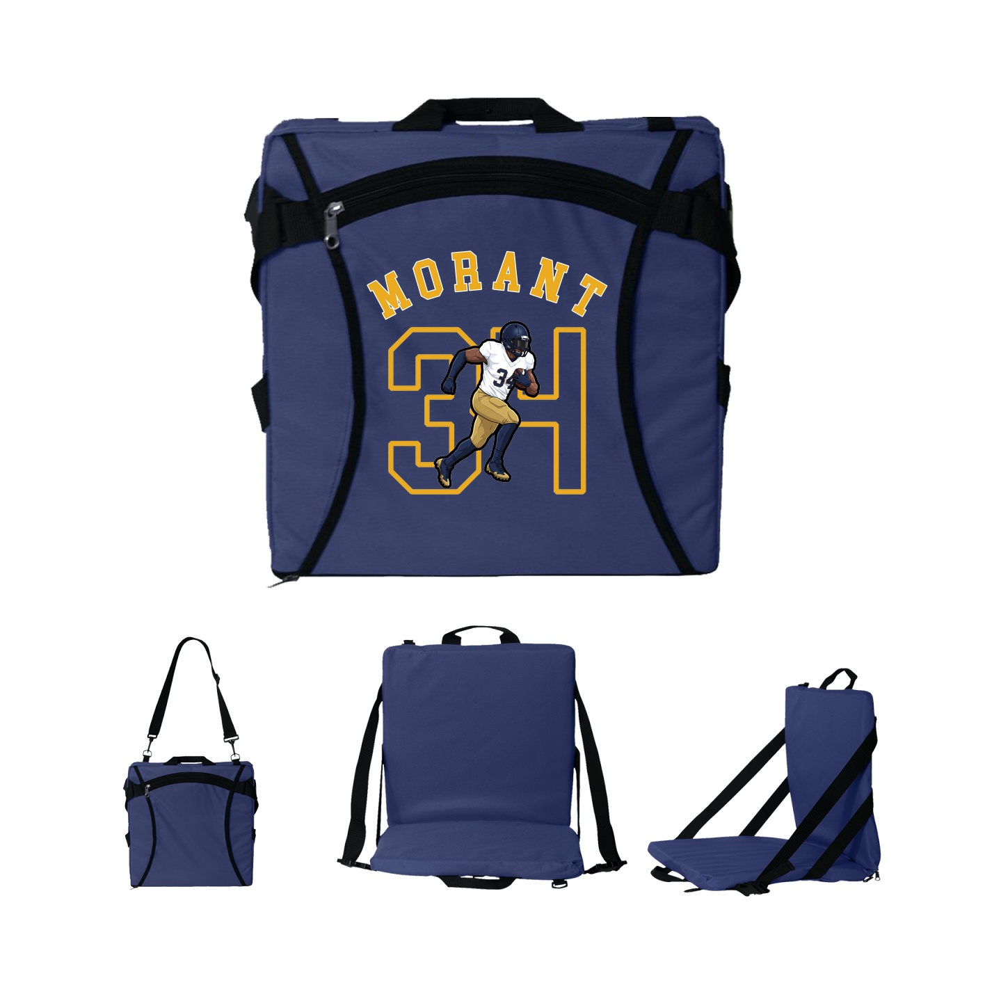 Folding Stadium Seat — Shirsey Arch in Navy