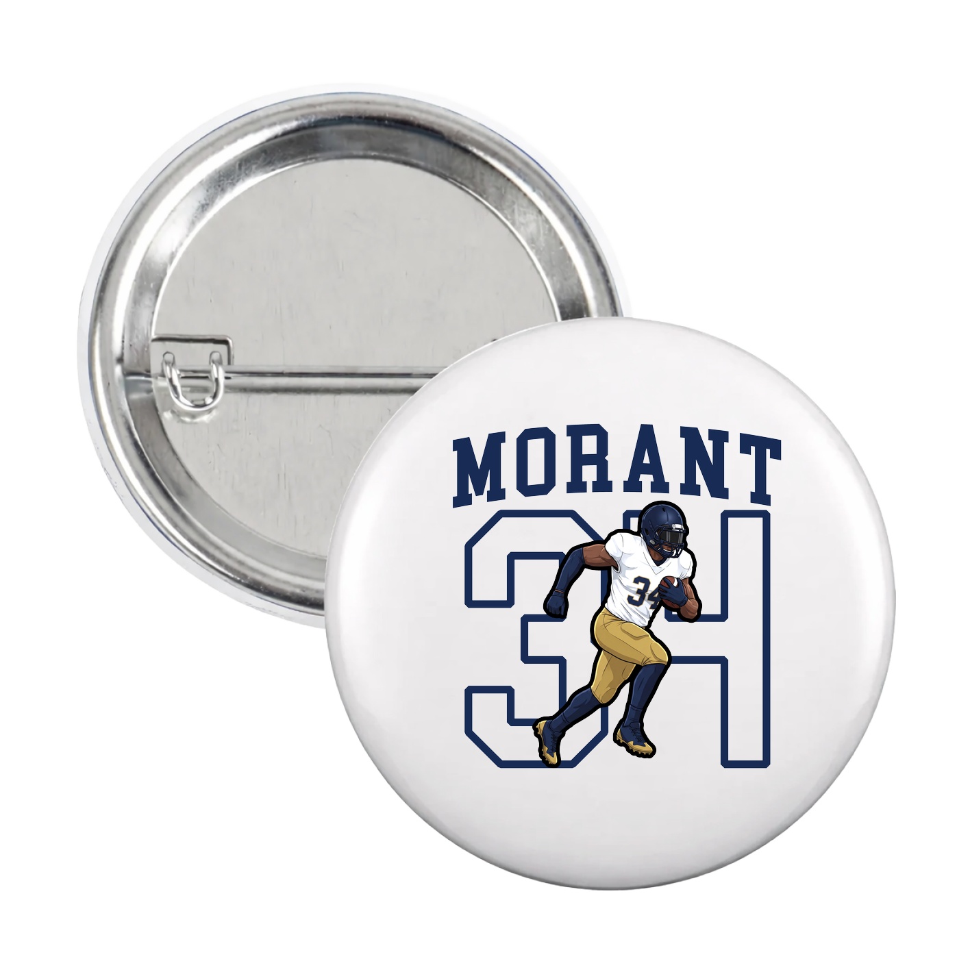 Game Day Button — Shirsey in White