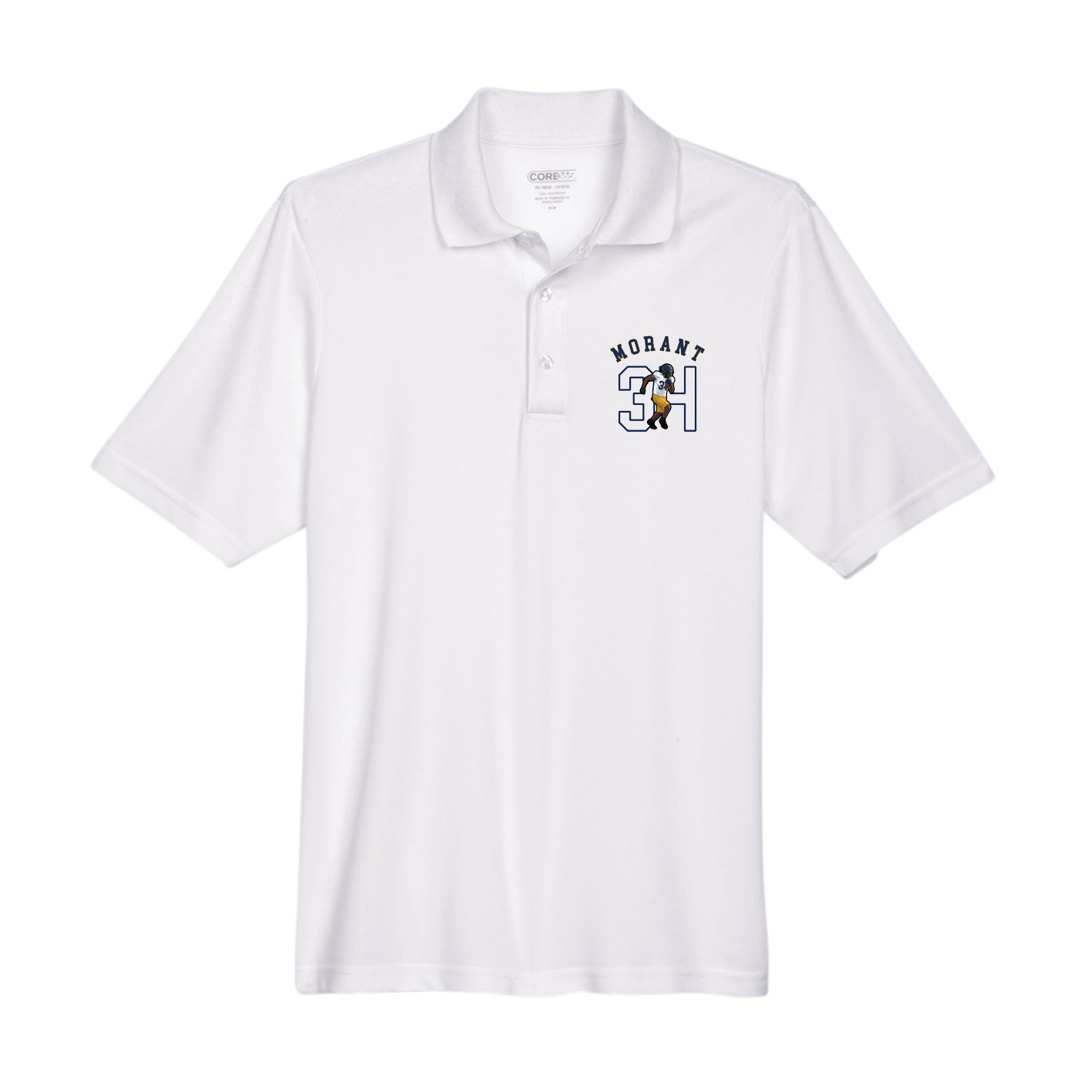 Performance Polo — Shirsey Arch in White