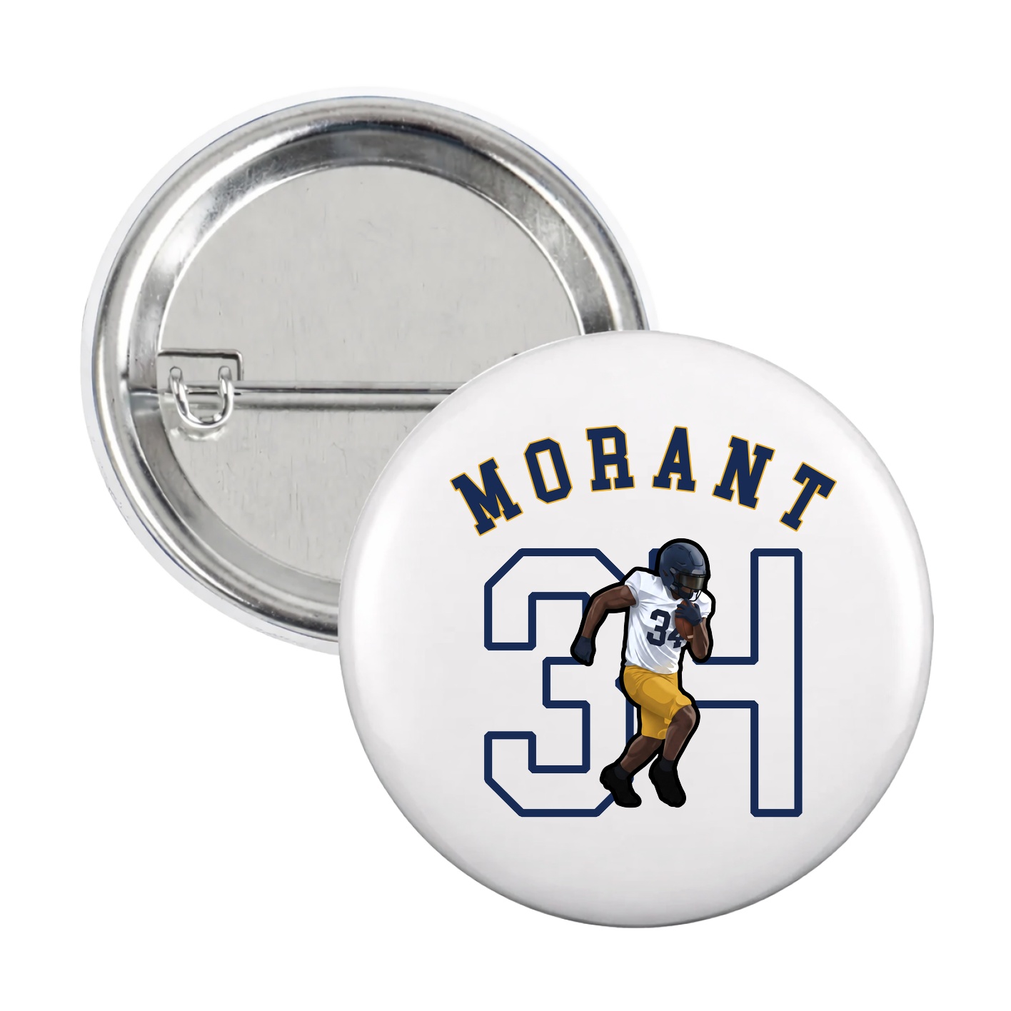 Game Day Button — Shirsey Arch in White