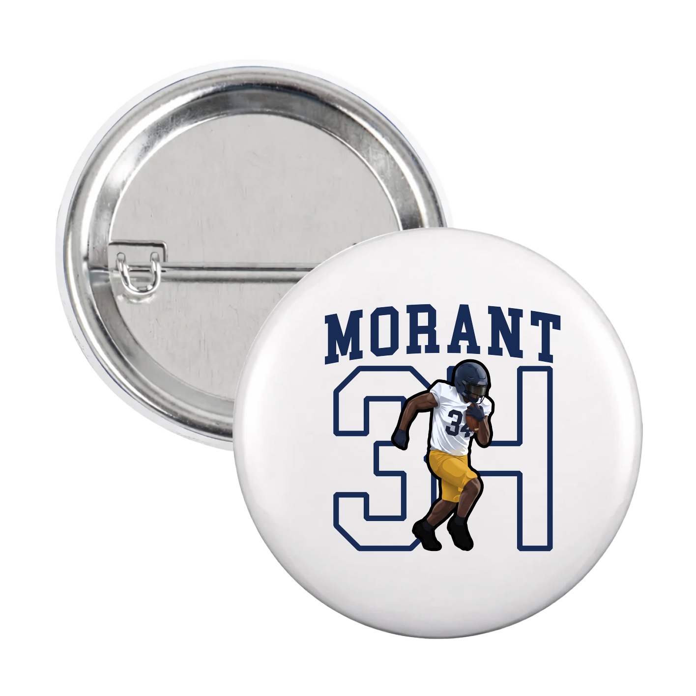 Game Day Button — Shirsey in White