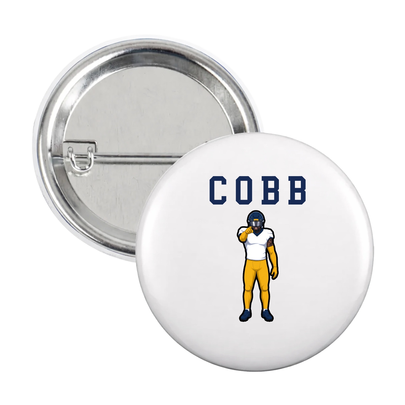 Game Day Button — Shirsey in White