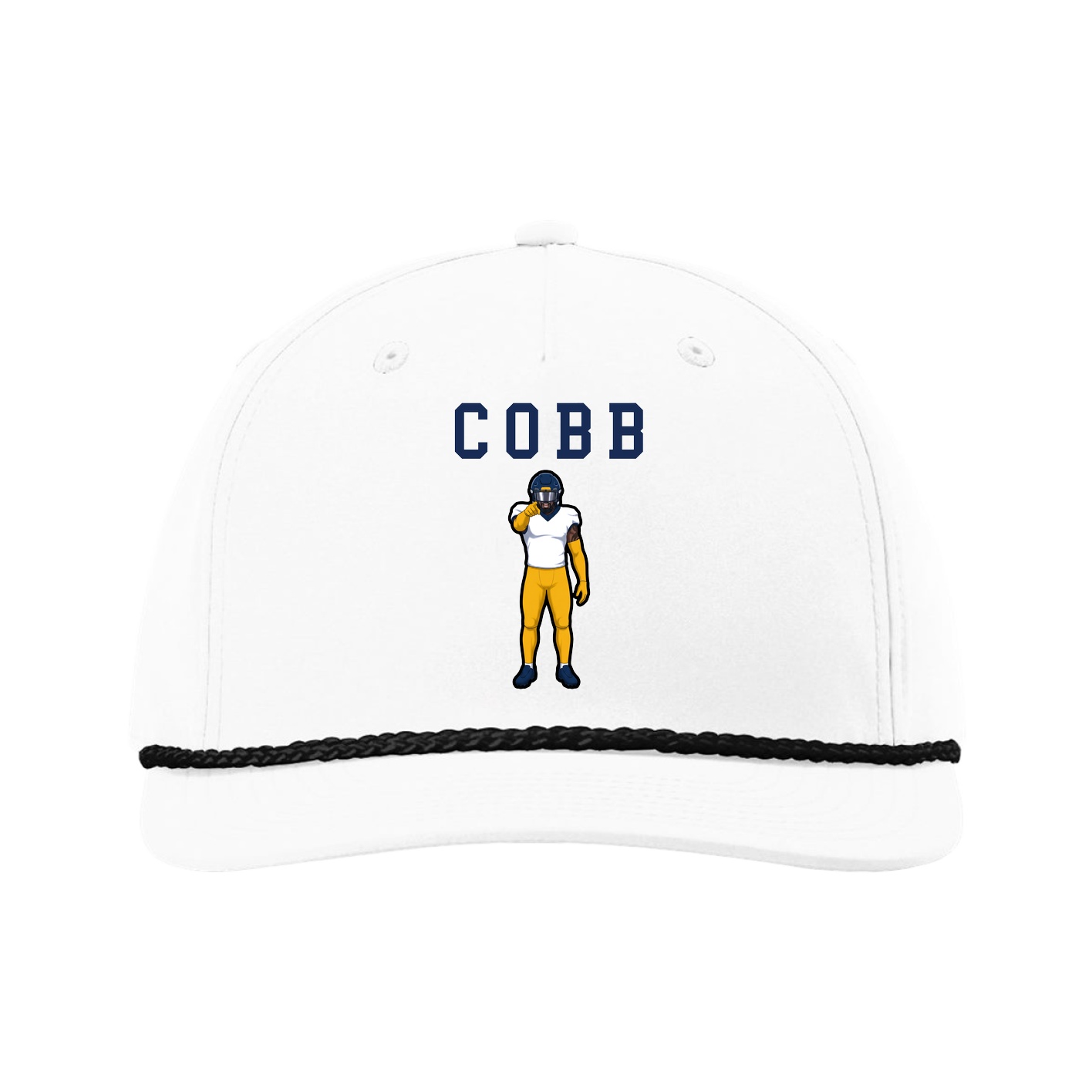 Five-Panel Classic Rope Cap — Shirsey in White