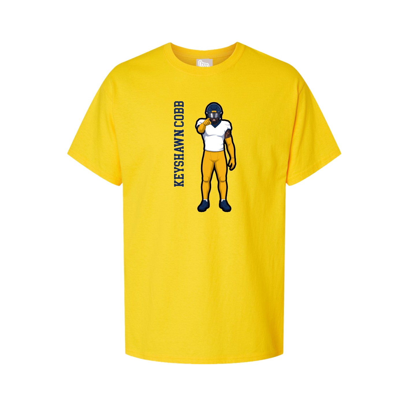 Tee — Name Vertical in Gold
