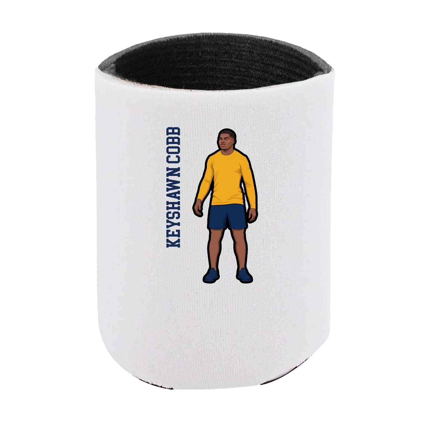 Can Holder — Name Vertical in White