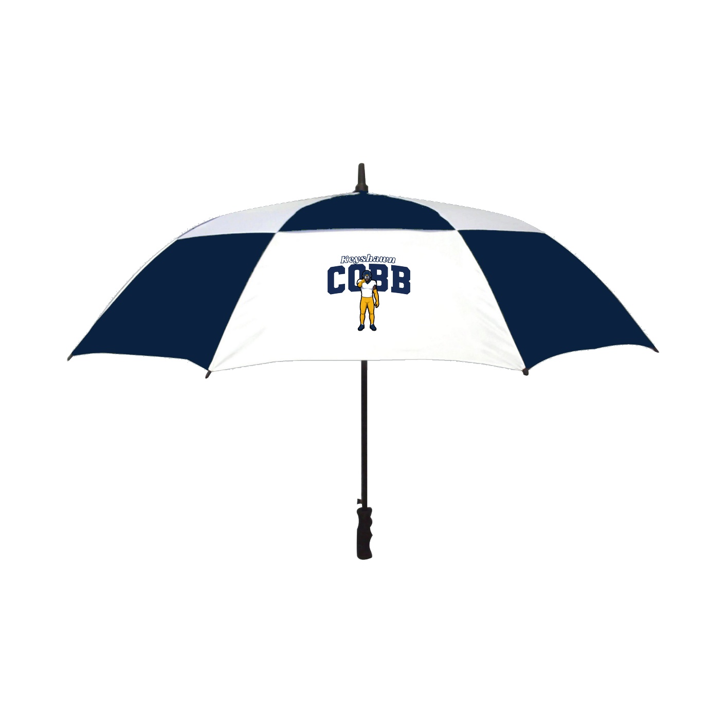 Golf Umbrella — Name Arch in Navy