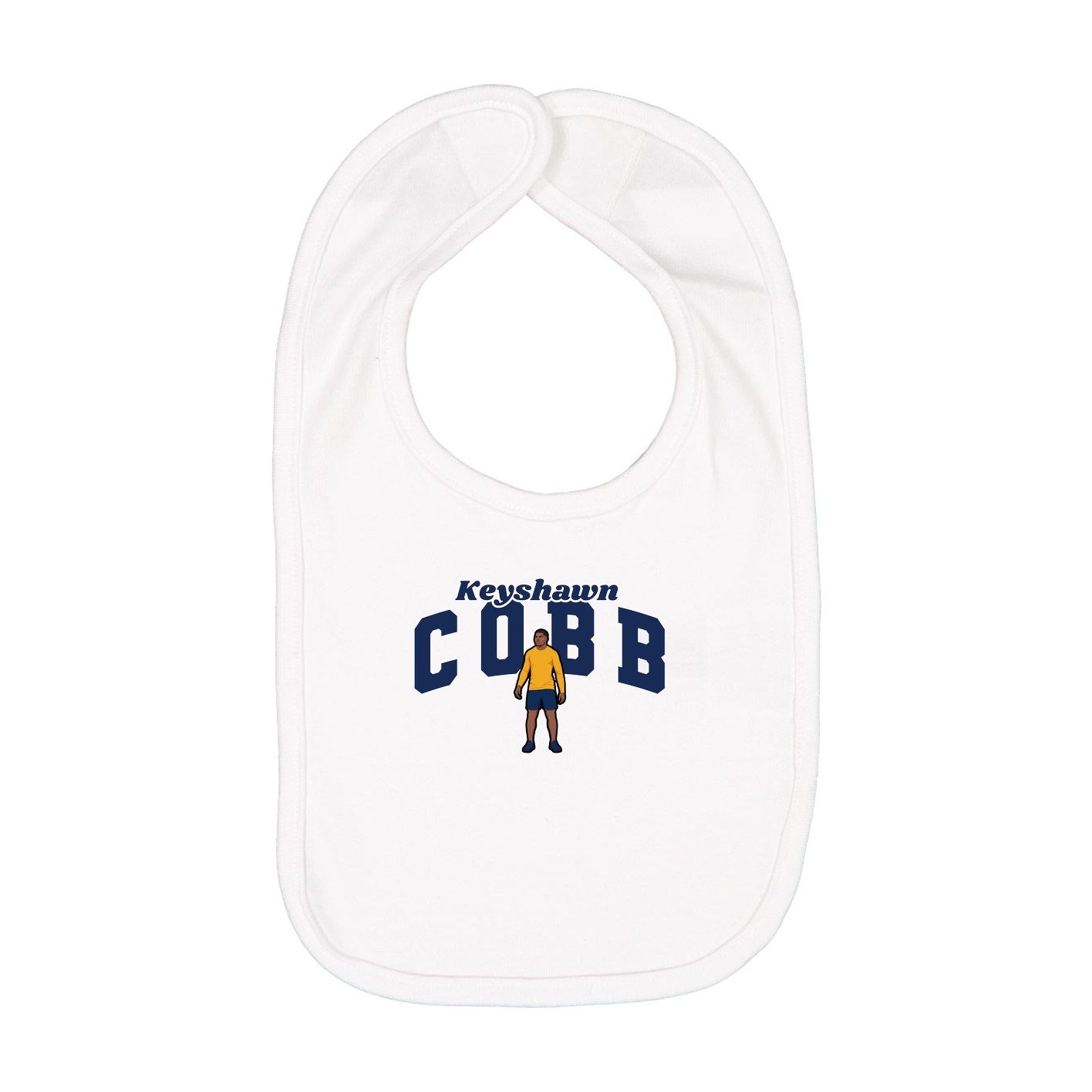 Infant Bib — Signature Arch in White
