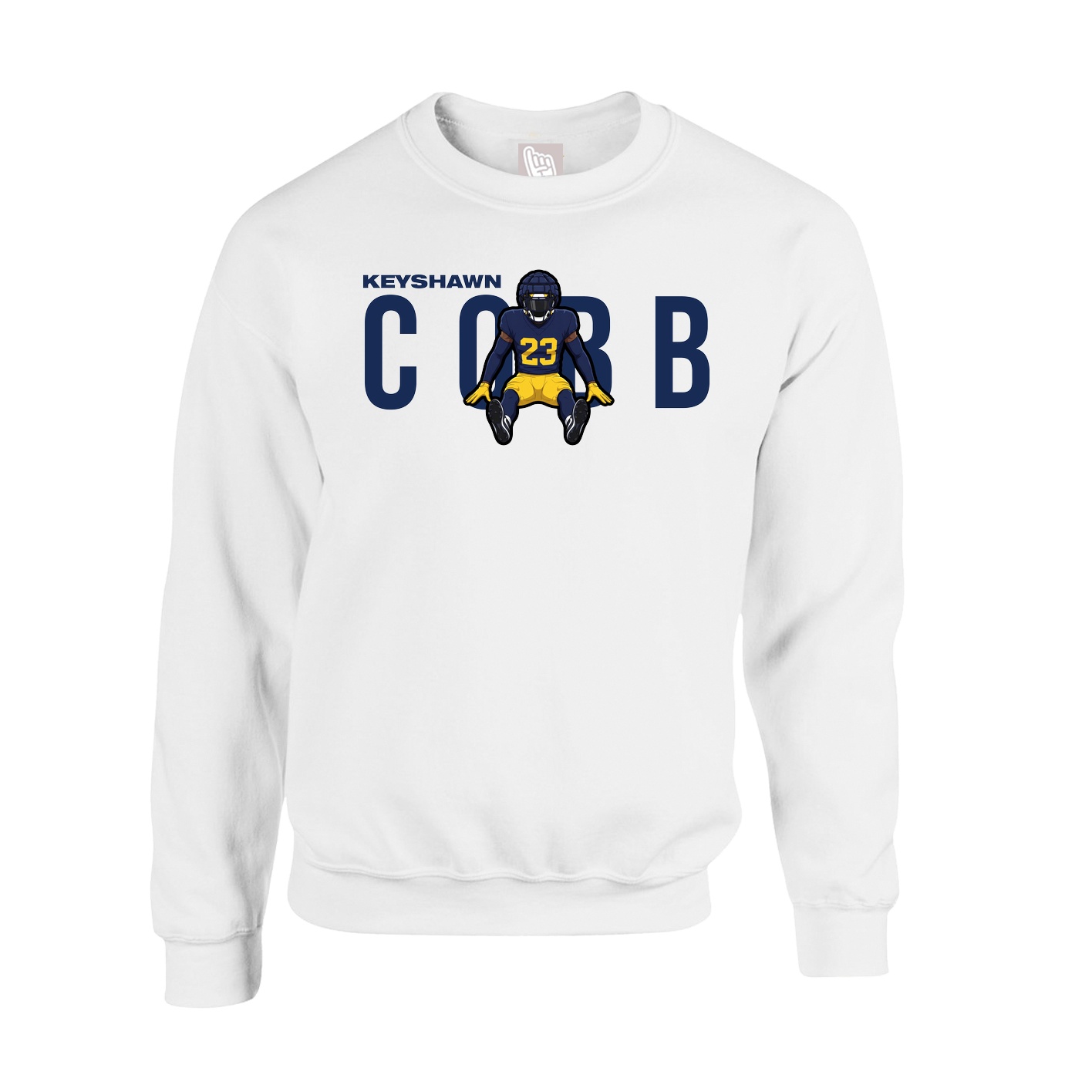 Fleece Crew — Player Name in White
