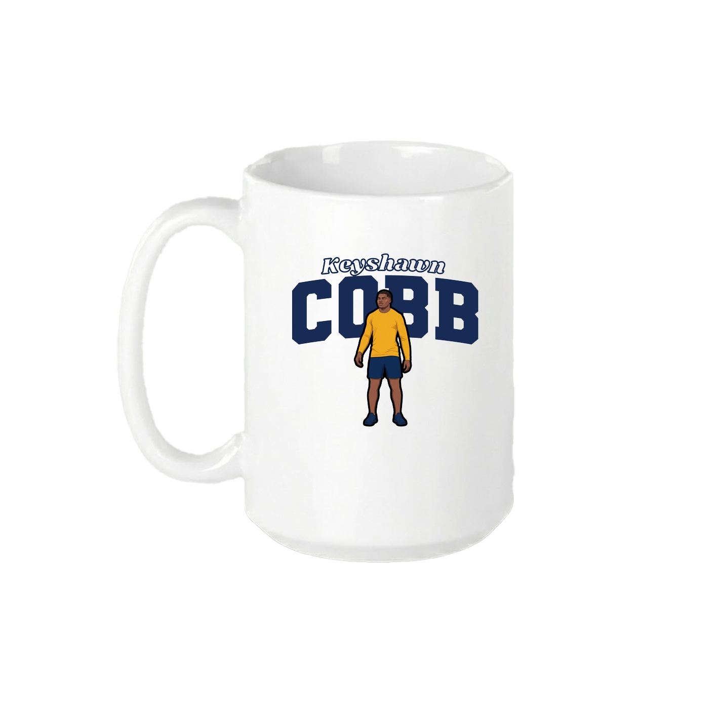 15oz Coffee Mug — Name Arch in White