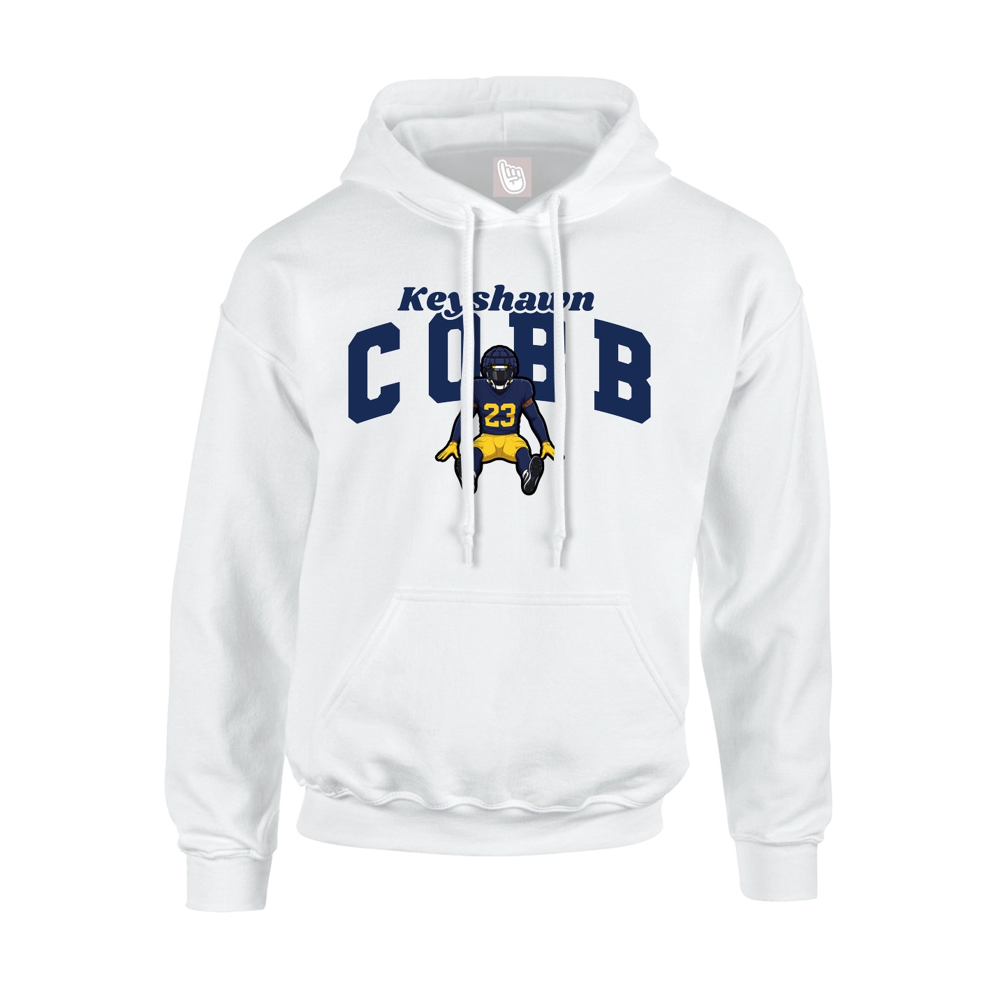 Hoodie — Signature Arch in White
