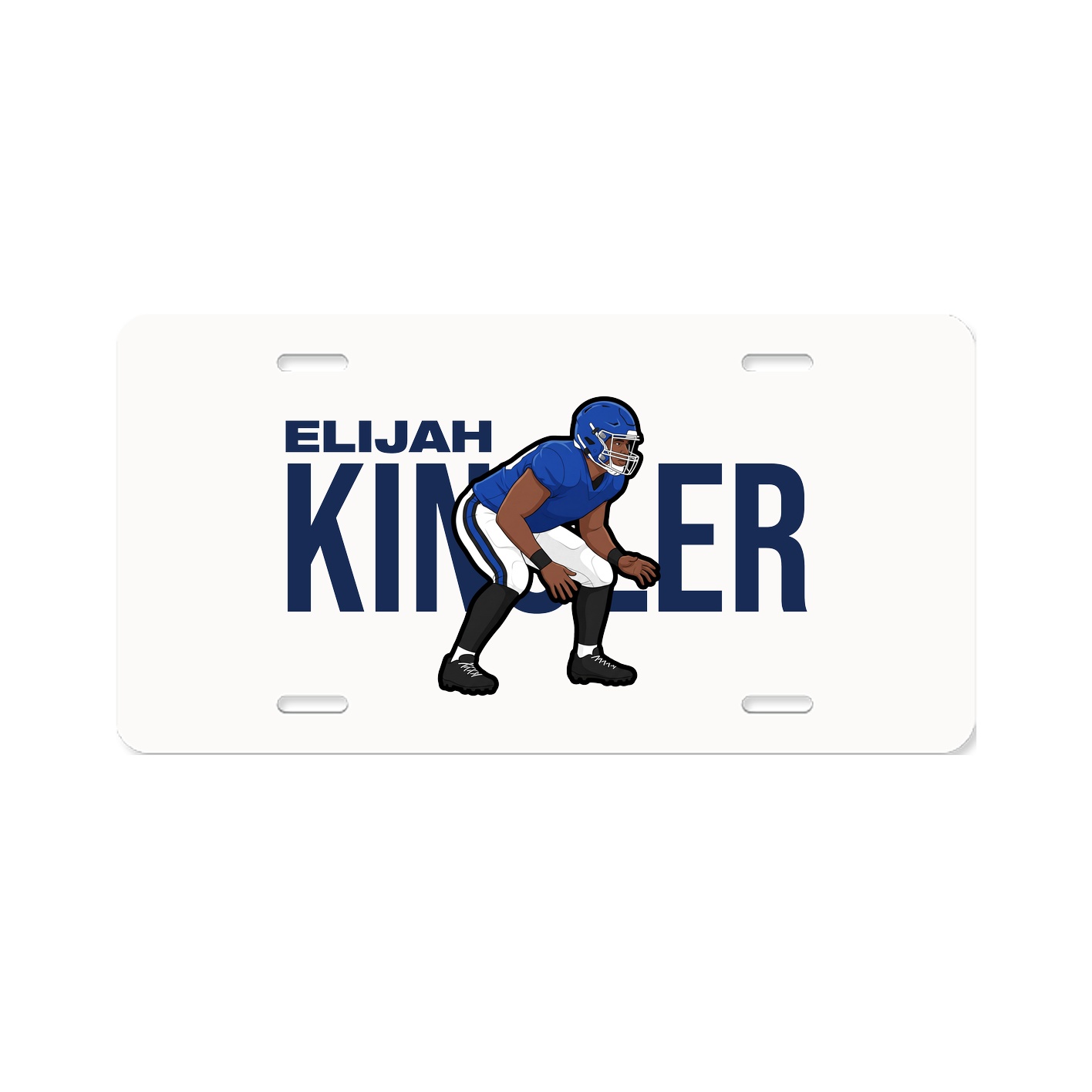 License Plate — Player Name in Classic