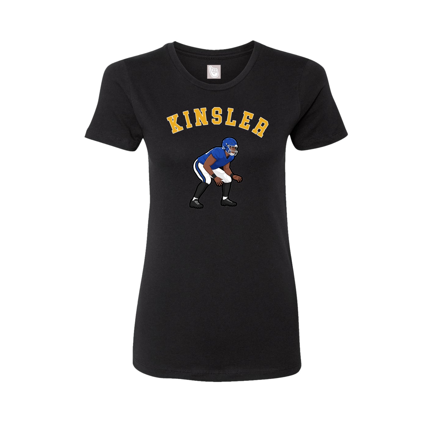 Fitted Women's Tee — Shirsey Arch in Black