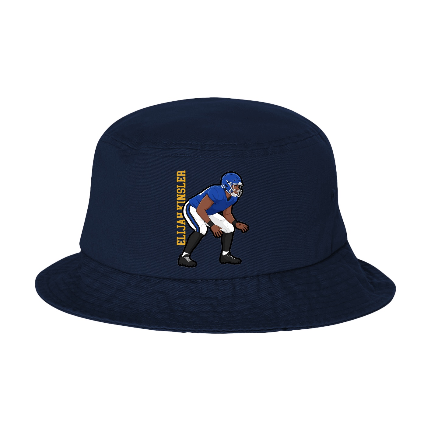 Bucket Cap — Name Vertical in Navy
