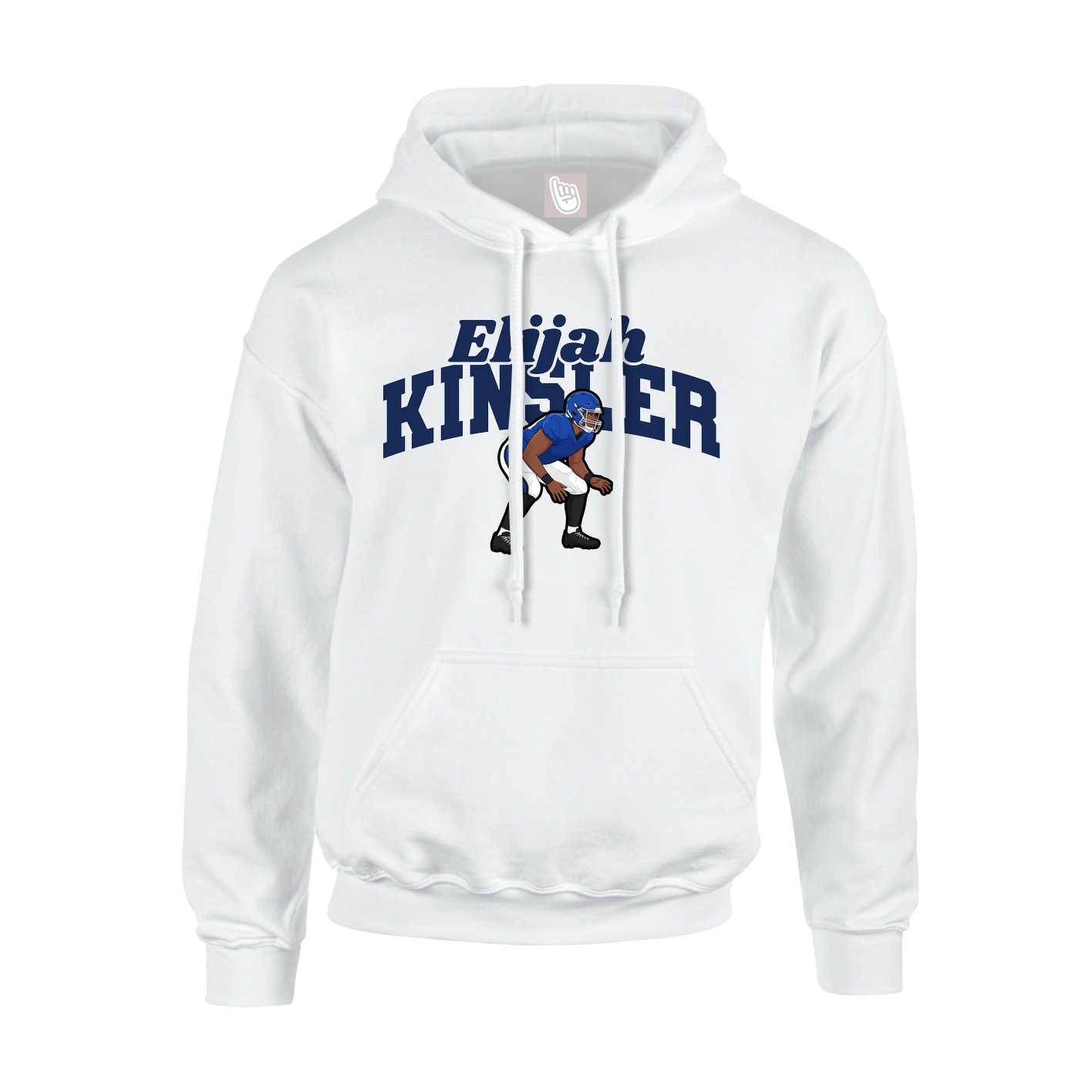 Hoodie — Signature Arch in White