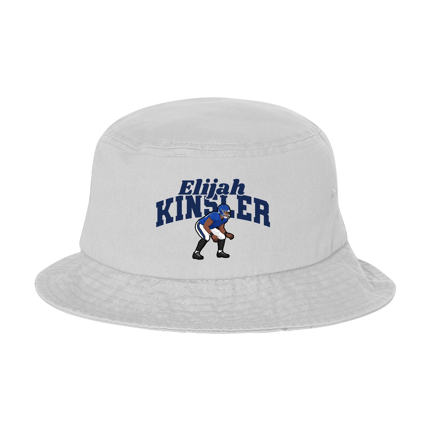 Bucket Cap — Signature Arch in White