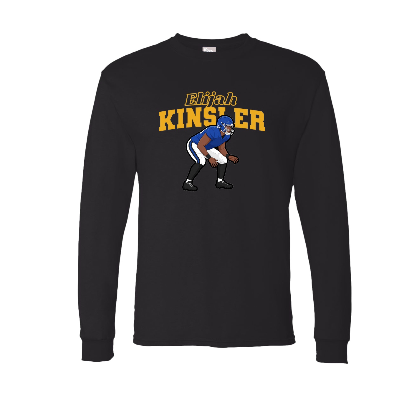 Long Sleeve Tee — Name Arch in Black