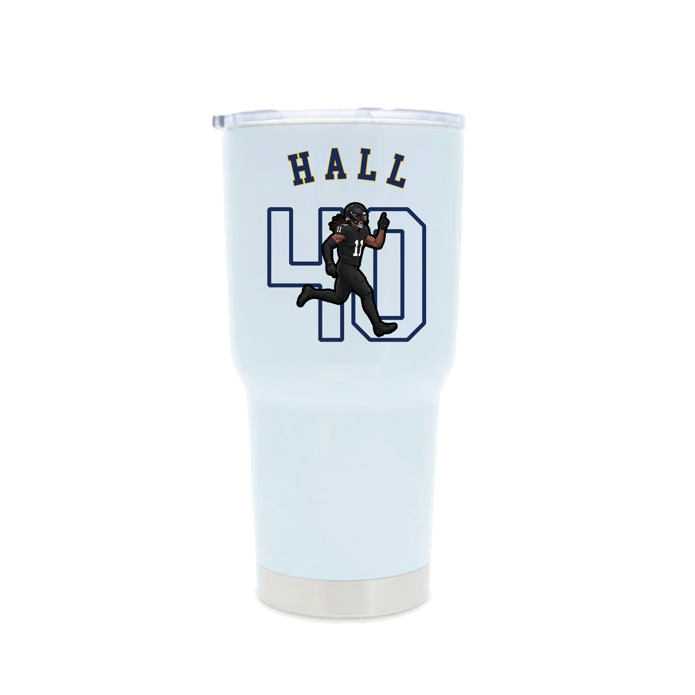30oz Stainless Steel Tumbler — Shirsey Arch in White