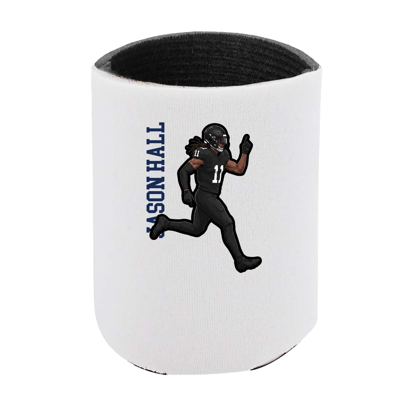 Can Holder — Name Vertical in White