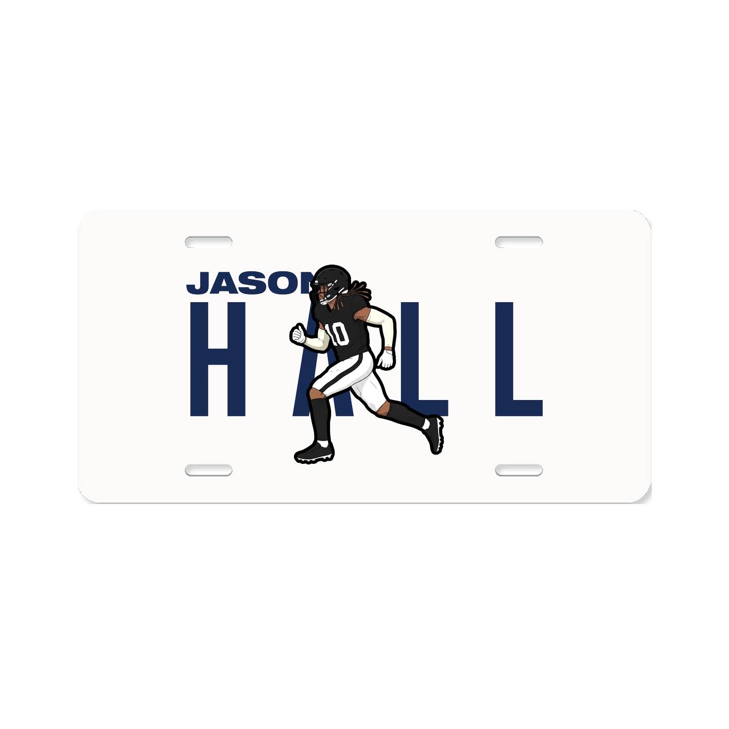 License Plate — Player Name in Classic