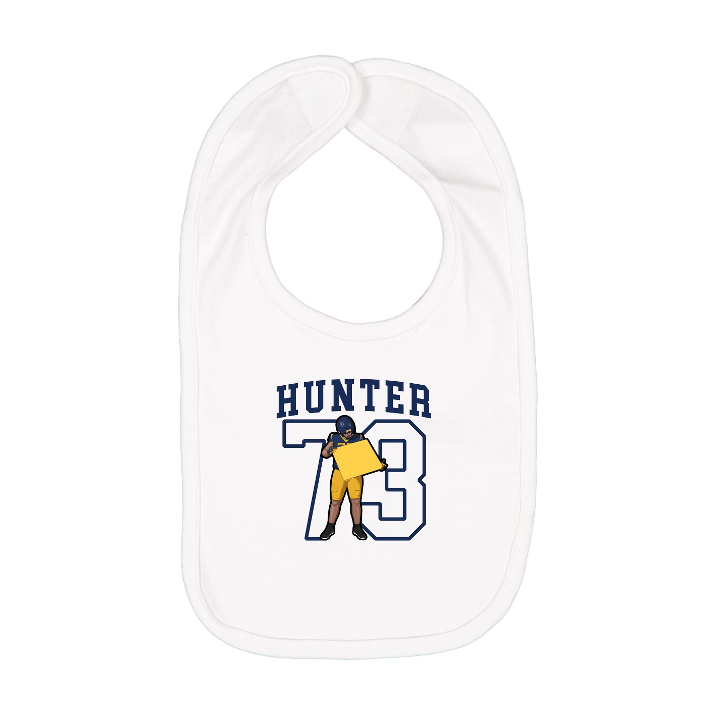 Infant Bib — Shirsey in White