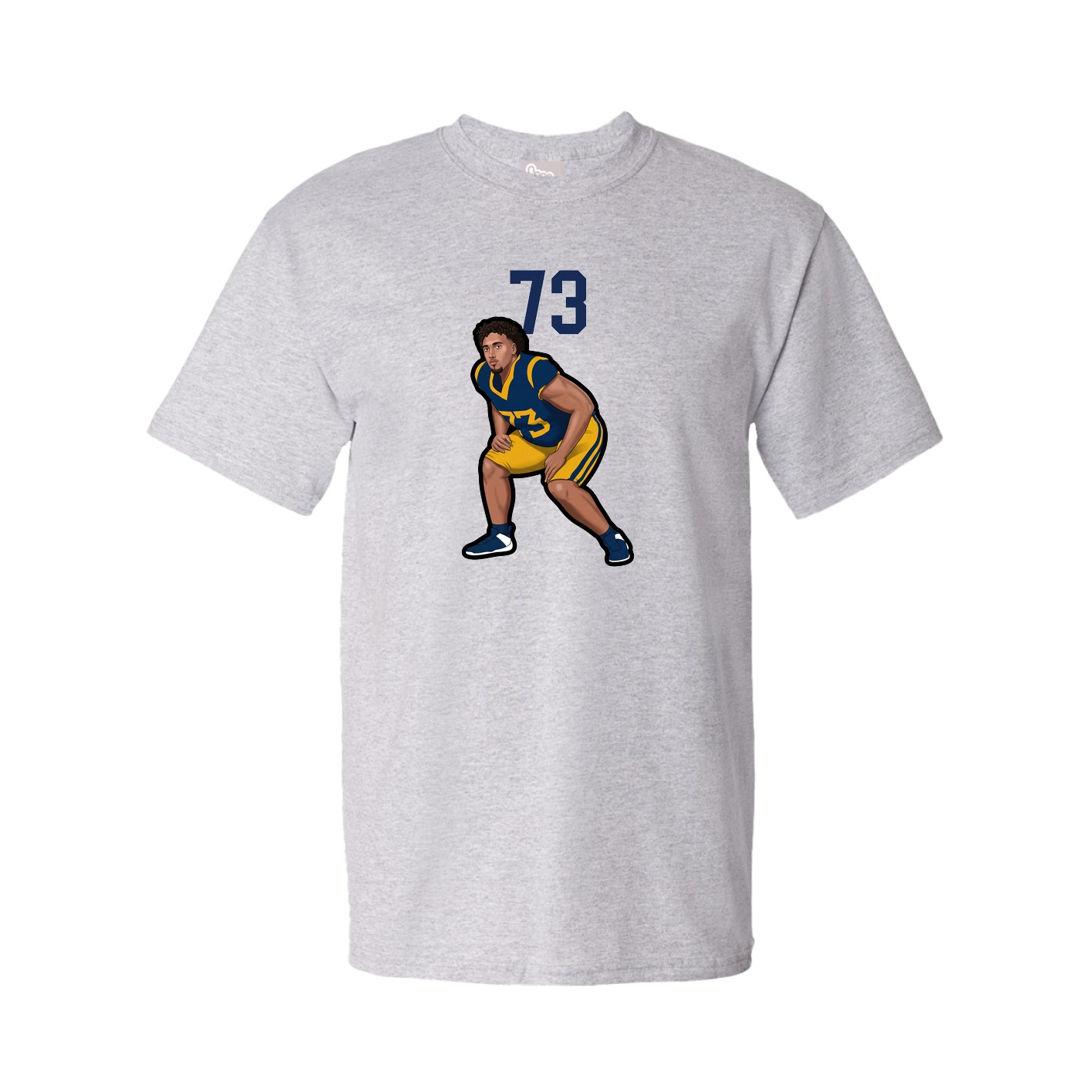 Tee — Number Top in Grey