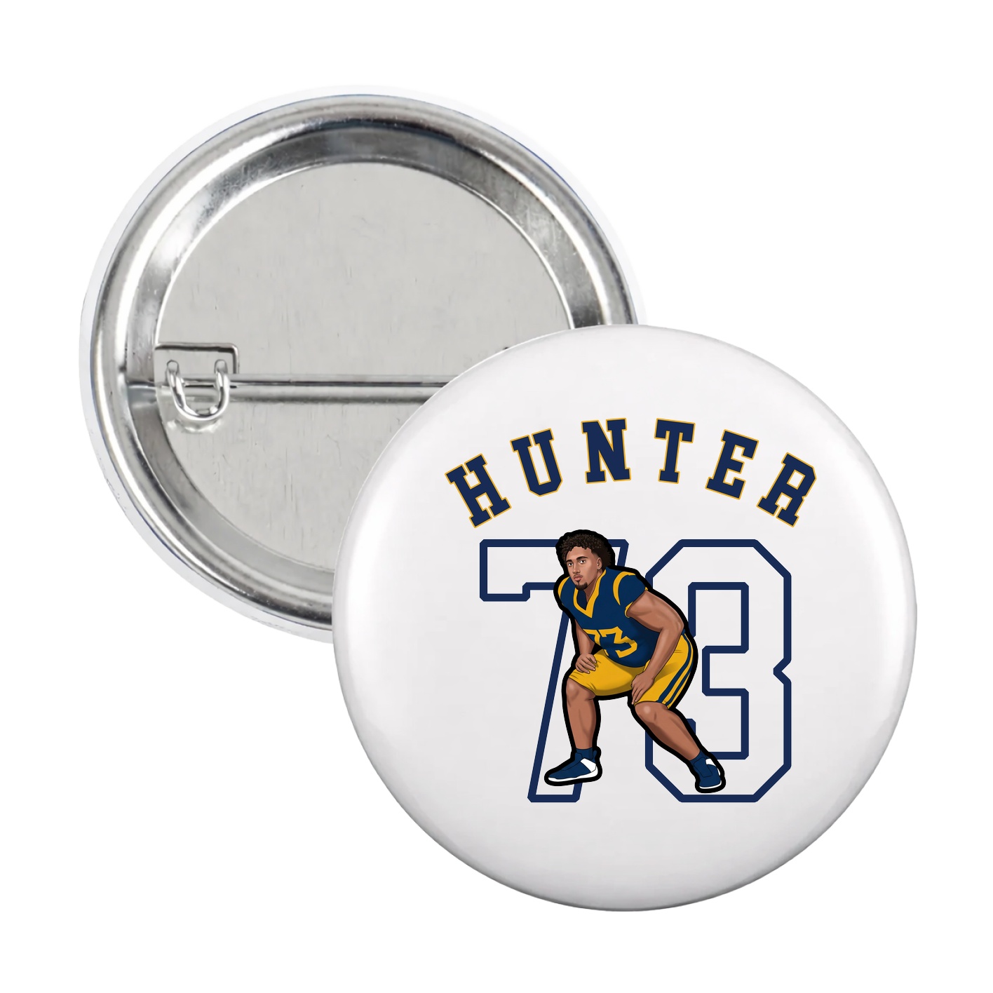 Game Day Button — Shirsey Arch in White