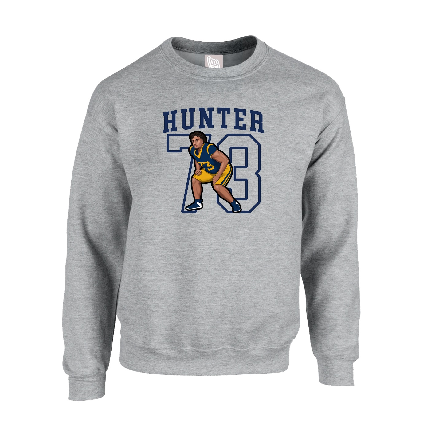 Fleece Crew — Shirsey in Grey