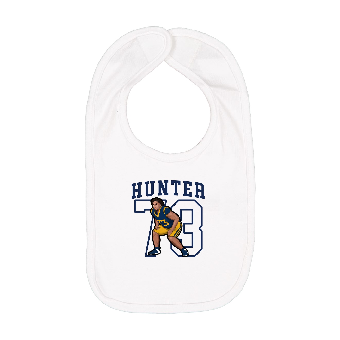 Infant Bib — Shirsey in White