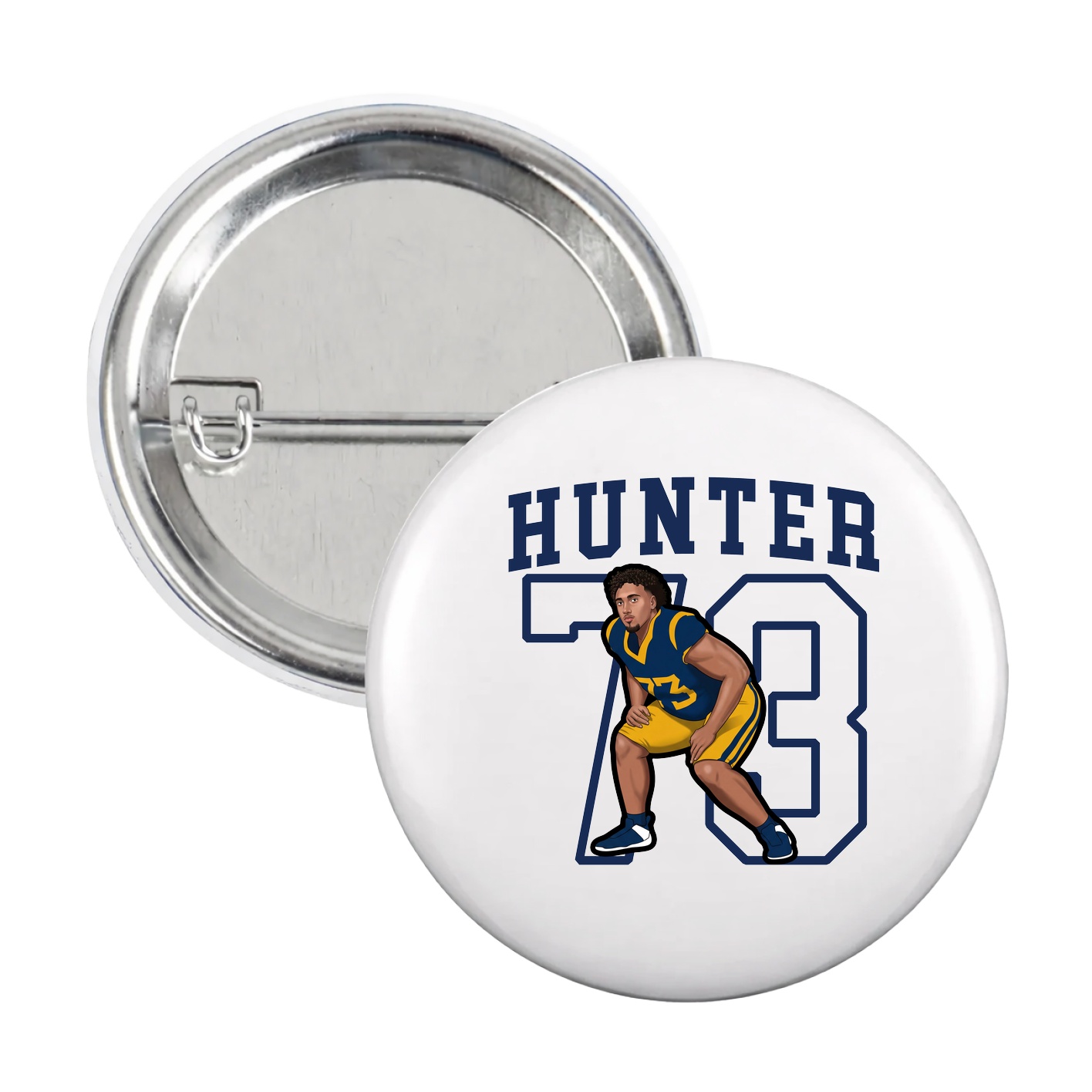 Game Day Button — Shirsey in White