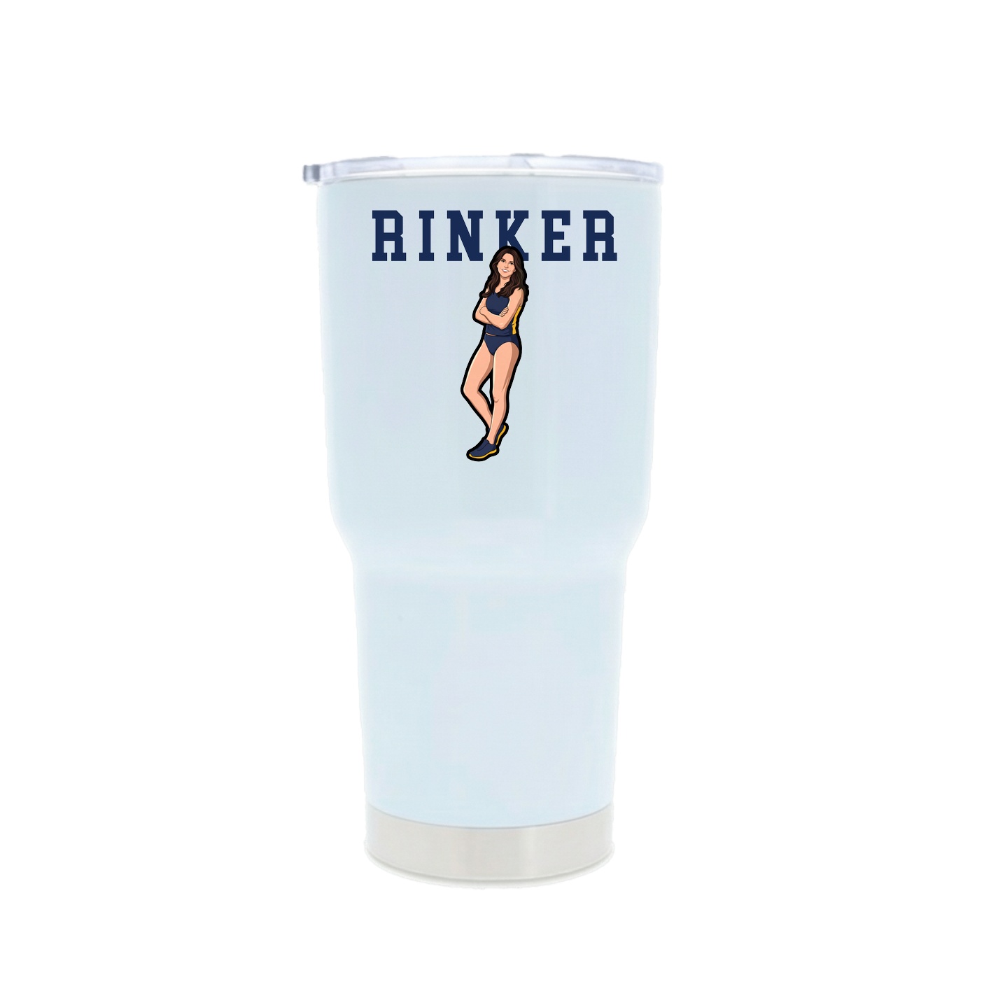 30oz Stainless Steel Tumbler — Shirsey in White