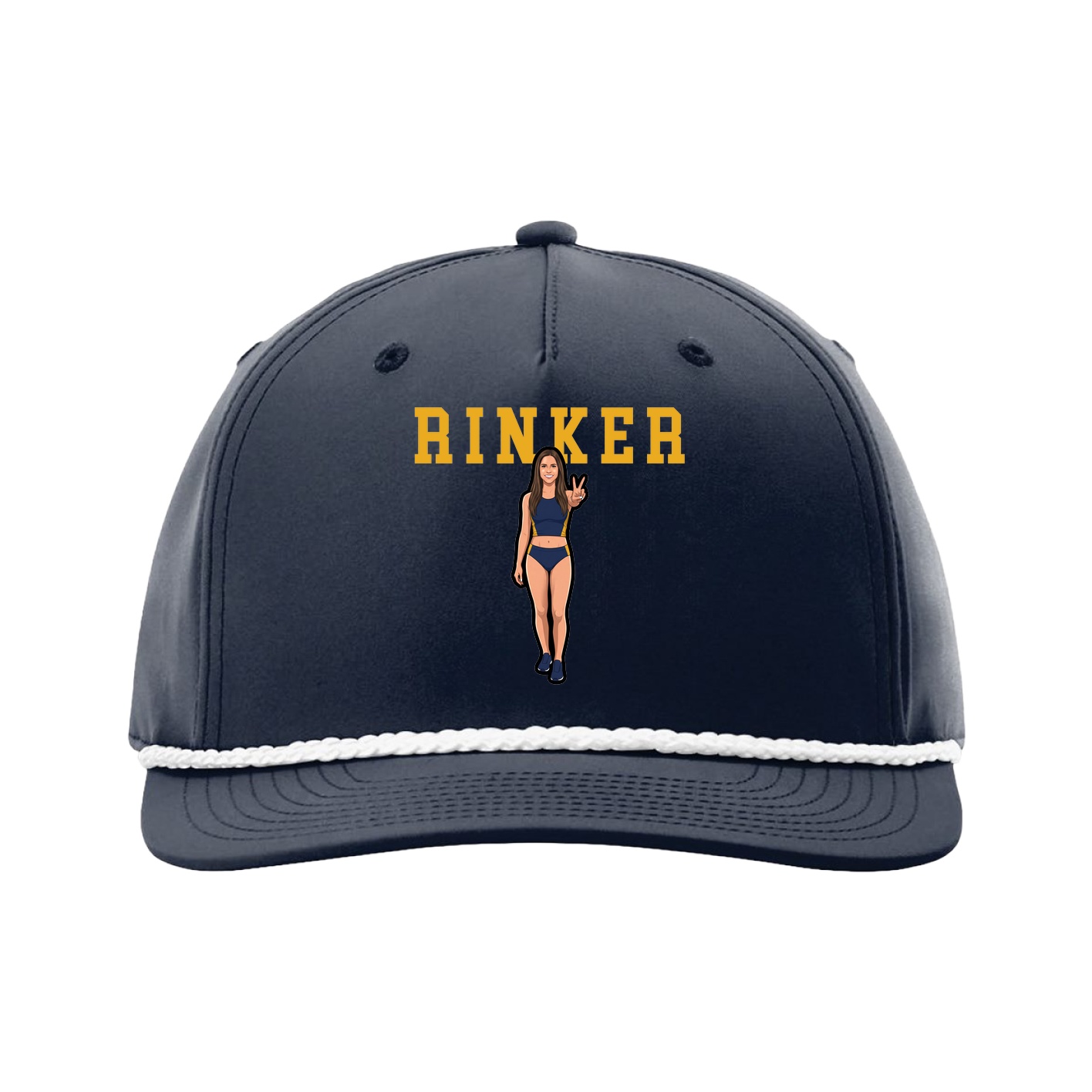 Five-Panel Classic Rope Cap — Shirsey in Navy