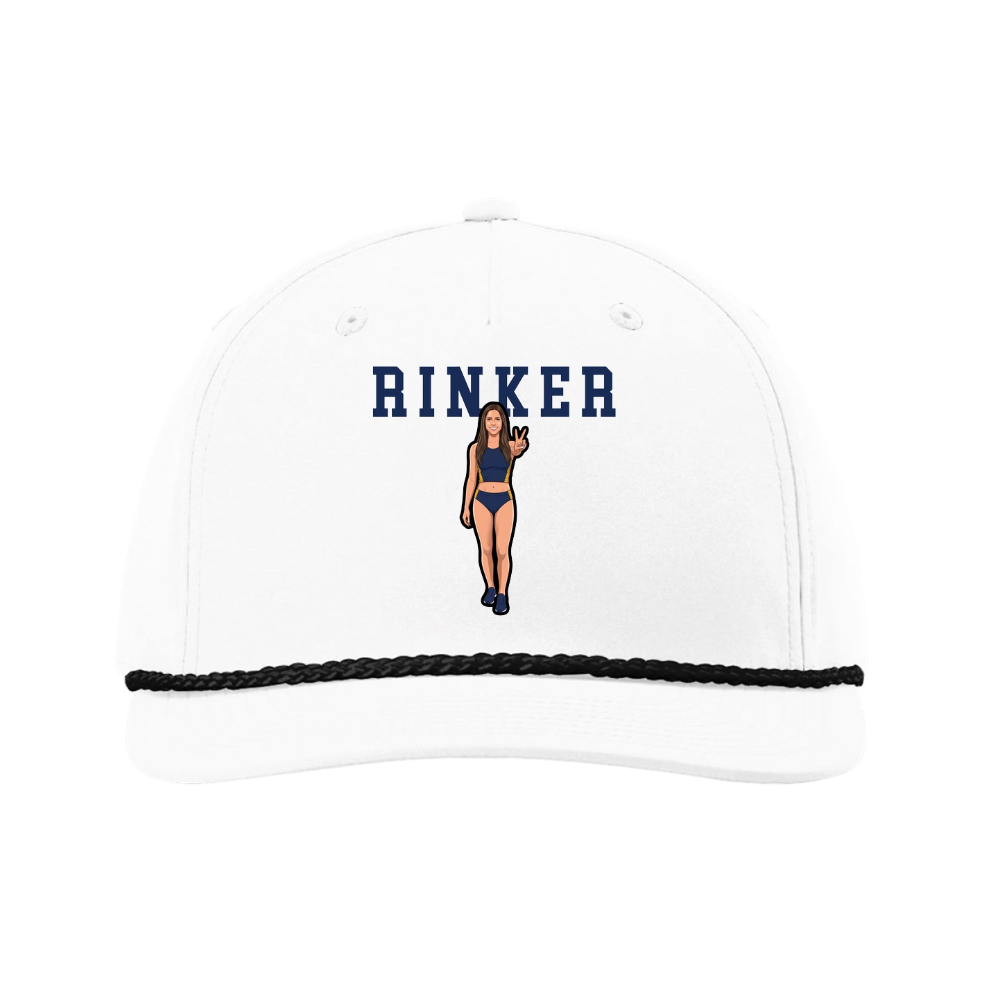 Five-Panel Classic Rope Cap — Shirsey in White
