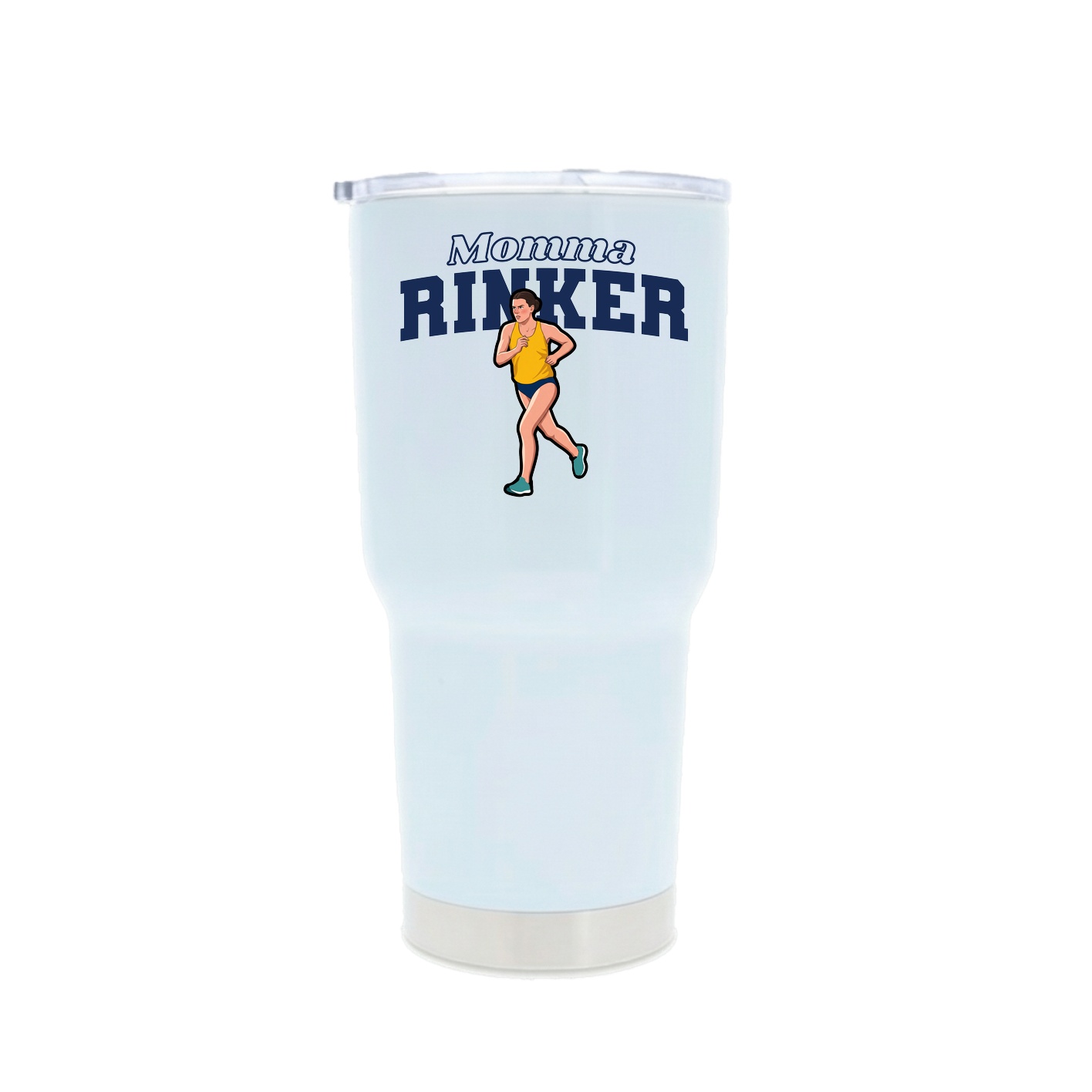 30oz Stainless Steel Tumbler — Mothers Day Block in White